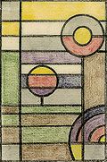 Ontwerp voor een glas-in-loodraam Franz Wilhelm Seiwert, 1928