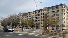 Art deco apartment buildings on the Grand Concourse, where a historic district currently lives. Grand Concourse 2007-11.jpg
