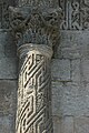 Detail of column in courtyard façade