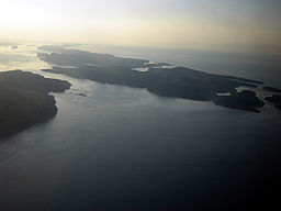 Luftfoto af nogle af øerne