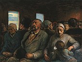 Third Class Carriage; by Honorè Daumier; 1856–1858; oil on panel; 26 × 33.9 cm; Museum of Fine Arts (San Francisco, US)