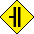 W 013 Side Road on Dual C'way - (No CR Break)