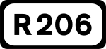 R206 road shield}}