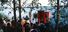 Ilja Praasniekka, the Elijah Day worship on the shore of lake in Ilomantsi, Finland in July 1996 Iljan Praasniekka Ilomantsissa 19.-20. heinakuuta 1996.jpg