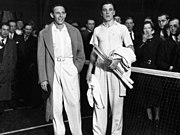 Jean Borotra et Fred Perry en 1932