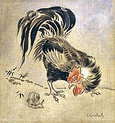 Joseph Crawhall III, Spanish Cock and Snail, c. 1900