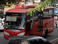 Salah satu armada saat ini, melintas jalan Sultan Agung