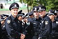 Kiev'de polis memurları.