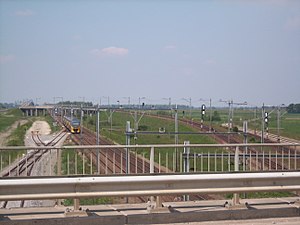 Egy InterCity Vlissingen felé Lage Zwaluwe közelében