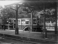 The original above-ground terminus in the 1920s