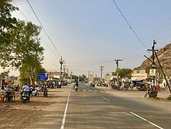 Amaravathi Road in Village