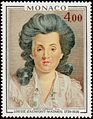 Louise d'Aumont in un francobollo