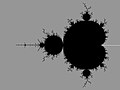 External rays for angles of the form : n / ( 21 - 1) (0/1; 1/1) landing on the point c= 1/4, which is cusp of main cardioid ( period 1 component)