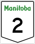 Provincial Trunk Highway 2 marker