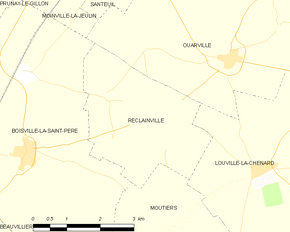 Poziția localității Réclainville