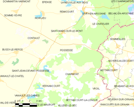 Mapa obce Possesse