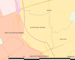 Le Pré-Saint-Gervais – Mappa