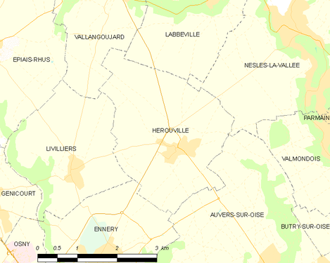 Carte de la commune.