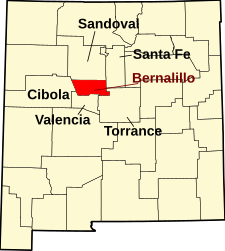 Contea di Bernalillo – Mappa