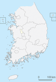 Kart over Sejong by