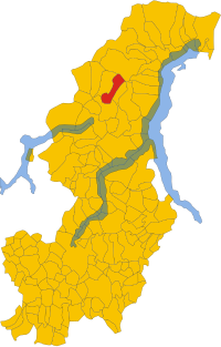 Map of comune of Cusino (province of Como, region Lombardy, Italy).svg