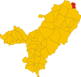 Posizione del comune di Posada nella provincia di Nuoro