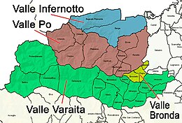 Comunità montana Valli del Monviso – Mappa