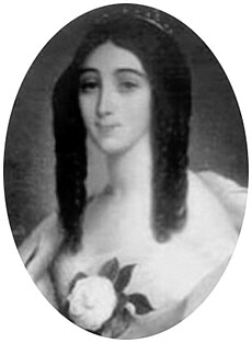 Marie Duplessis, comtesse de Perrégaux, copia del original de Viénot.