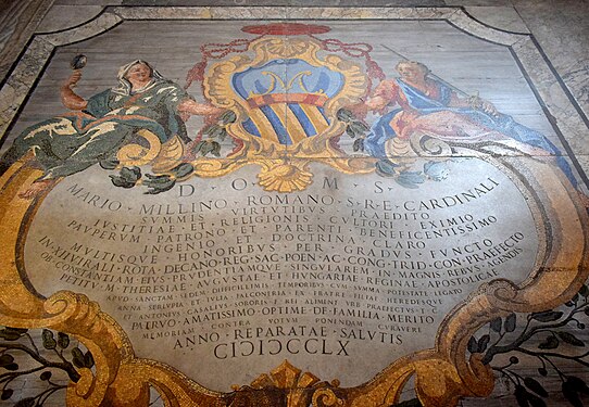 Mario Mellinis grav i Cappella Mellini i Santa Maria del Popolo.