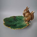 Nut dish, 1869, naturalistic style