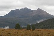 Mount Ossa is the apex of the Australian island of Tasmania.