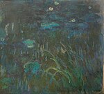 "Nymphéas" (1914-1917) de Claude Monet - NYU, anc. au MoMA (W 1813) - restoration digitale par Factum Foundation