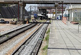 Het spoor van het station van Francisco Morato