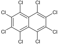 Strukturformel von Octachlornaphthalin