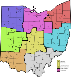 Ohio Highway Patrol Map.svg