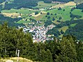 Vue sur Orbey depuis les hauteurs du Creux d'Argent