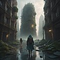 High-resolution illustration of contemporary post-apocalyptic art