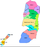 Карта провинций Палестинской автономии