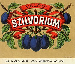 תווית סילבוריום (פאלינקה שזיפים), 1908