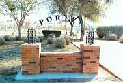 Entrance to the Porter Cemetery.