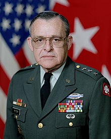 Color head and shoulders photo of Lieutenant General Edward C. Peter II, turned slightly right, looking straight