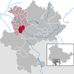 Läget för kommunen Reurieth i Landkreis Hildburghausen