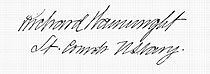 Ричард Уэйнрайт (военно-морской офицер США во время испано-американской войны) signature.jpg