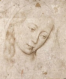 Rogier van der Weyden, Tête de la Vierge, collection Saint-Morys.