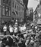 Het borstbeeld tijdens de ommegang, 1948