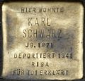 Stolperstein für Karl Schwarz (Richard-Wagner-Straße 23)