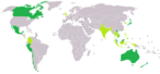 Fünfzehn Staaten aus Amerika, Asien und Ozeanien haben im Oktober 2015 die Verhandlungen erfolgreich abgeschlossen (dunkelgrün)