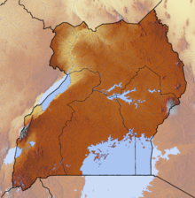 RUA trên bản đồ Uganda