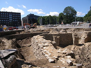 Pågående renovering av Frihetstorget, 2008