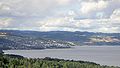 View towards Gjøvik Biri in the background The lake is Mjøsa